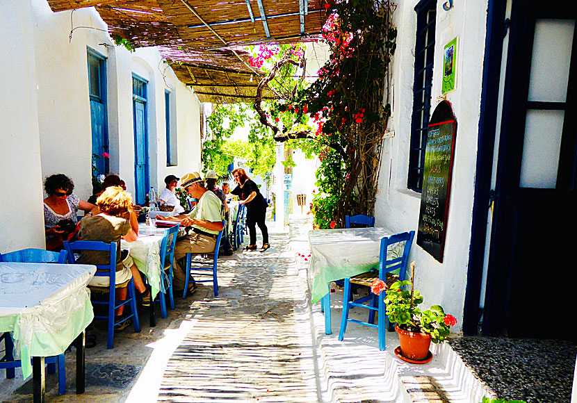Tavernos i Chora på Amorgos.