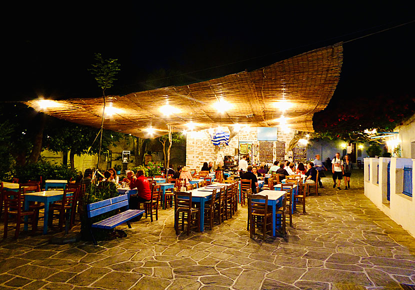 Nikos Taverna i Chora på Folegandros.